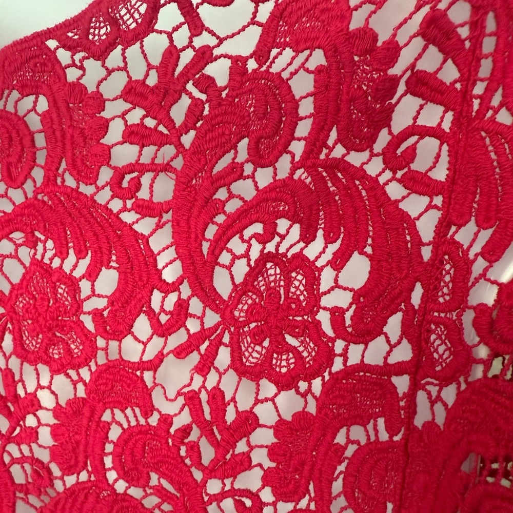 Torrid Size 2 Red Crochet Top - Picture 3 of 5